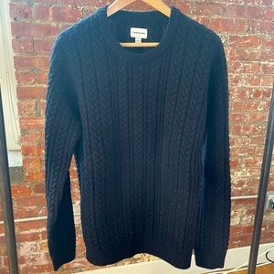 Frank & Oak black knit sweater
